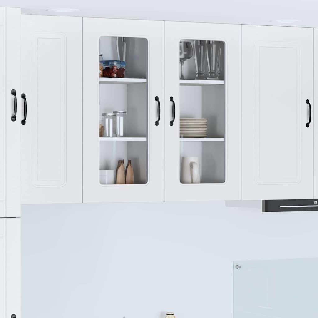 Küchenhängeschrank 2 pcs Weiß 40 x 31 x 80 cm Holzwerkstoff